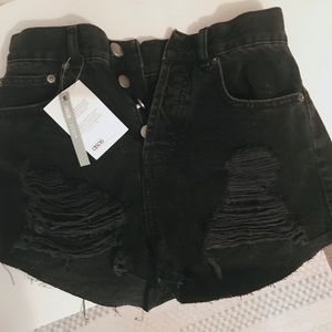 Never-Been-Worn Ripped Denim Shorts ASOS